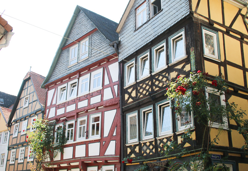 Fachwerkhäuser in Marburg an der Lahn